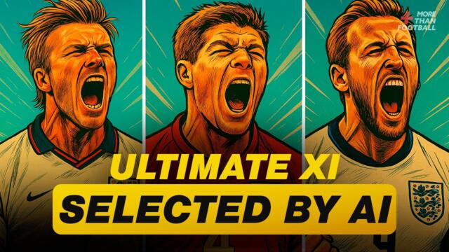 The Ultimate England Team of All Time by AI
