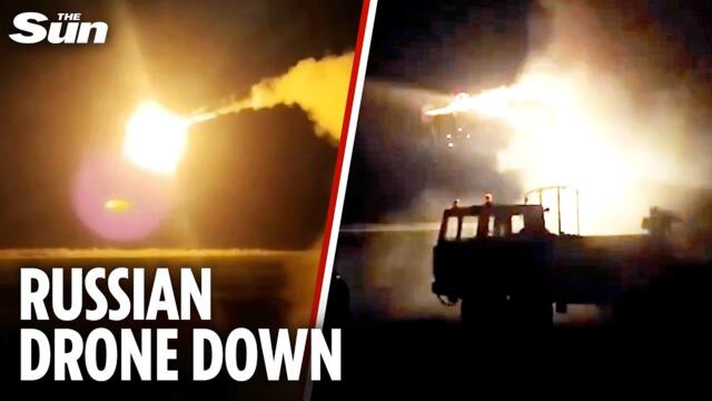 Ukraine OBLITERATES Russian attack drone as Putin's arms factory goes up in smoke