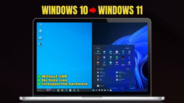 EASIEST Way to Upgrade From Windows 10 to Windows 11 - No USB & No DATA Loss (Full guide 2025)