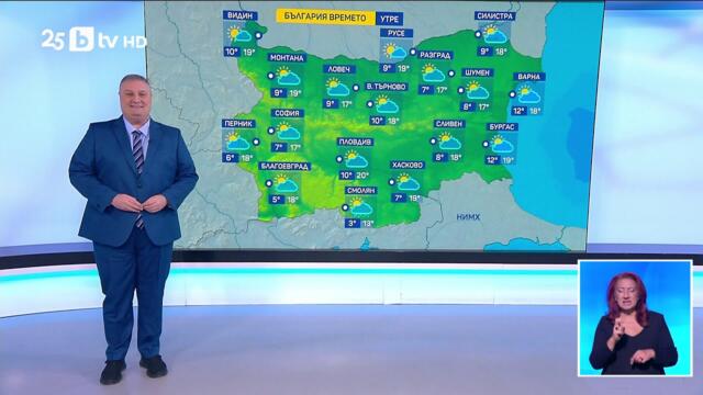 bTV Времето (09.10.2025 г. – централна емисия)