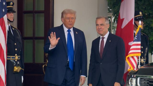 President Trump Greets the Prime Minister of Canada