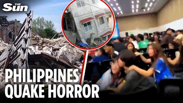 Horror moment deadly 7.4 magnitude earthquake rocks Philippines sparking tsunami warning in Mindanao