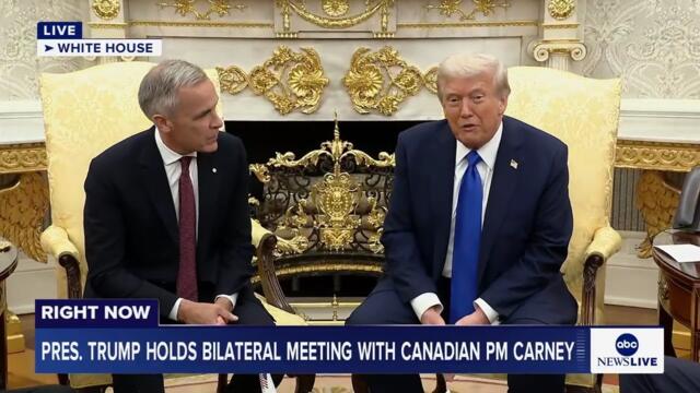 LIVE: President Trump holds bilateral meeting with Canadian PM Carney