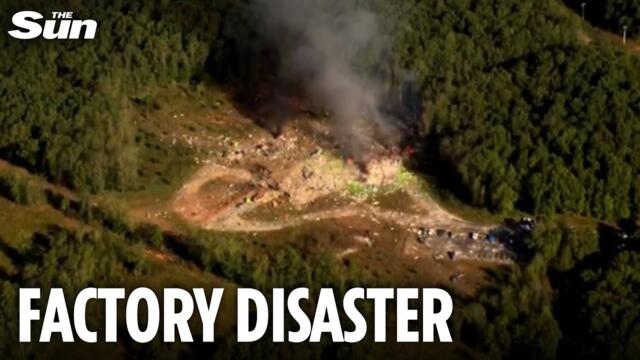 19 people missing after huge explosion at US bomb factory