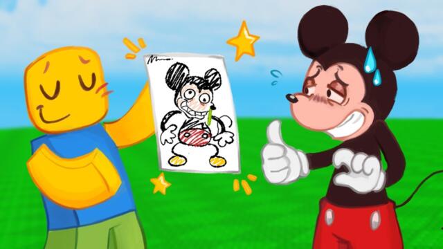 MICKEY plays ROBLOX DRAW ME