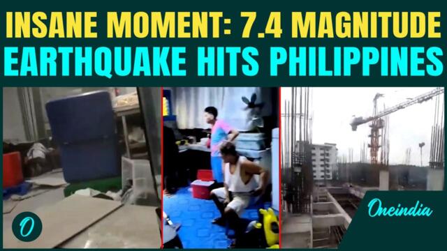 Philippines Earthquake RAW Video: Terrifying Footage Shows Workers Trapped, Kids Crying in Panic