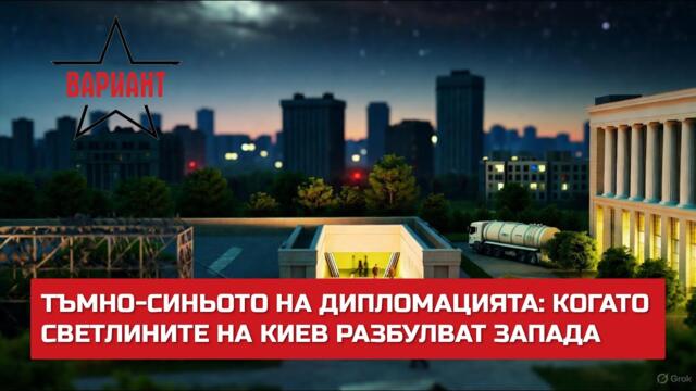 ТЪМНО-СИНЬОТО НА ДИПЛОМАЦИЯТА: КОГАТО СВЕТЛИНИТЕ НА КИЕВ РАЗБУЛВАТ ЗАПАДА,  Вариант #662