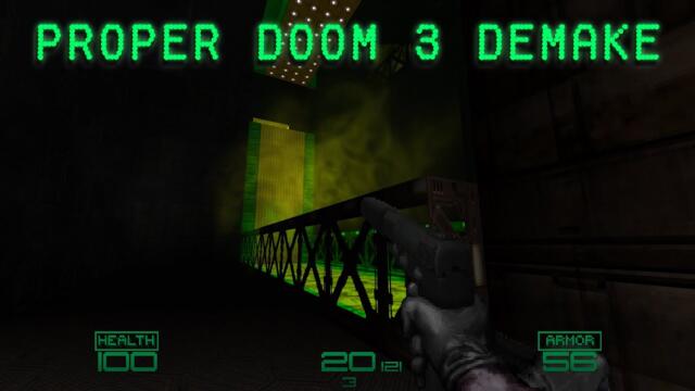 [No commentary] Doom 2: Proper Doom 3 Demake + mods
