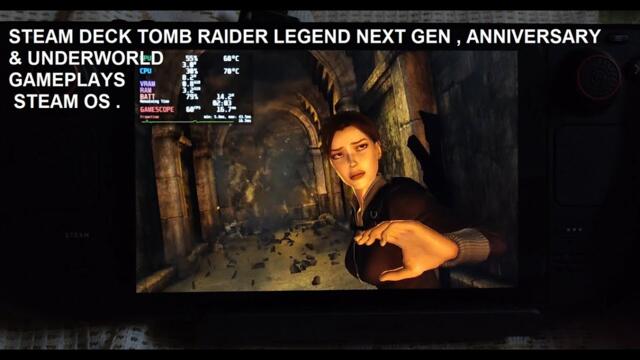 Steam Deck Tomb Raider Legend Next Gen , Anniversary & Underworld SD Card 60 FPS Gameplays Steam OS