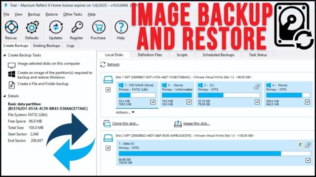 How to Create & Restore a Windows Backup Image in Macrium Reflect Using the Recovery Media