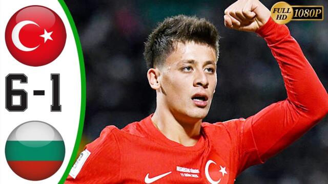 Turkey vs Bulgaria 6-1 Highlights & All Goals 🔥 World Cup Qualifiers 2025 HD