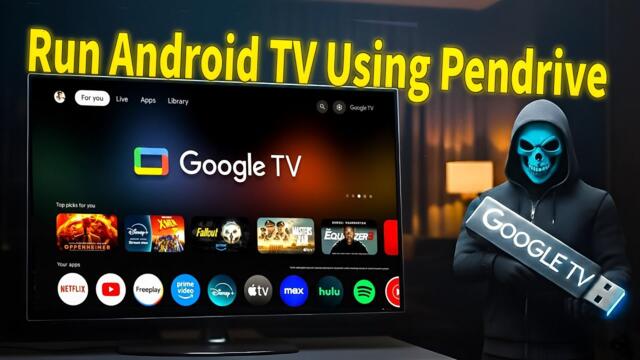 Turn Your PC into Android TV 13 | Google TV Setup via USB 🔥