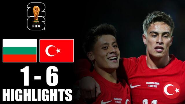 Bulgaria vs Turkey 1-6 Highlights | FIFA 2026 World Cup Qualifies (EURO)