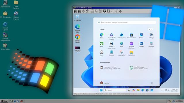 Windows 11... on Windows 98?!