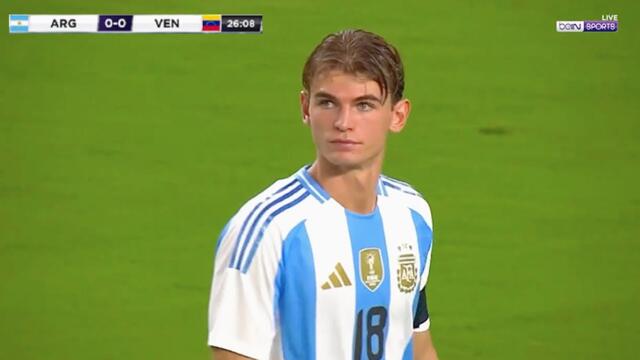 Nico Paz vs Venezuela | Argentina Wonderkid | Every Touch