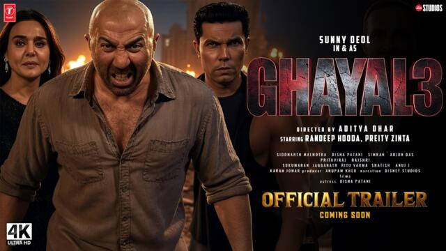 Ghayal 3 - Official Trailer | Sunny Deol | Randeep Hooda | Preity Zinta | New Movies Trailers 2025