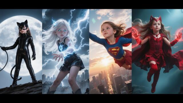 Young AI Superheroes | Marvel & DC Girls LookBook