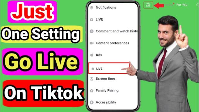(just 1 setting)🔴how to go live on tiktok || go live on tiktok without a thousand followers 2023