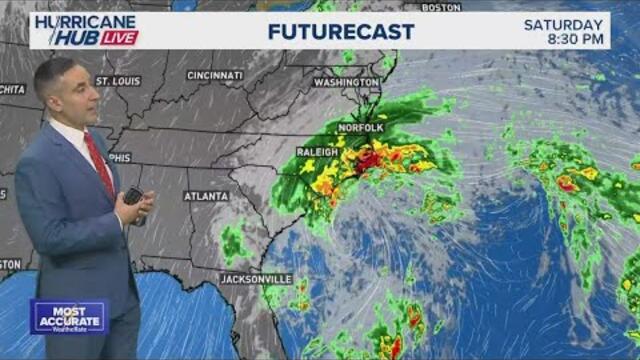 Two tropical storms in the Atlantic