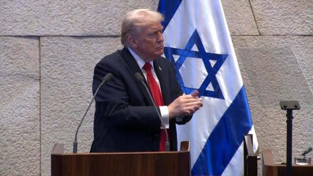 Donald Trump Receives Hero's Welcome at Israeli Parliament