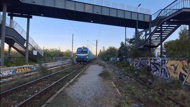 БВ 8650 Варна-София с локомотив 80053 "Цар Константин Асен" спира извънредно на Подуяне Разпр.