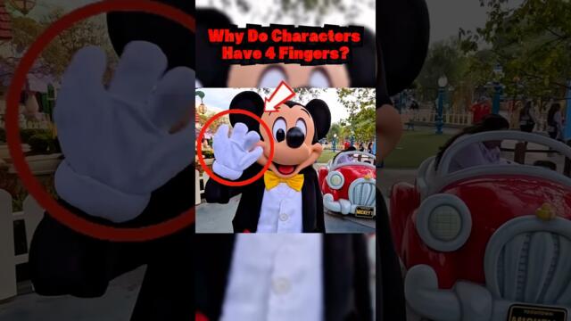 Why Does Mickey Have 4 Fingers? 😨