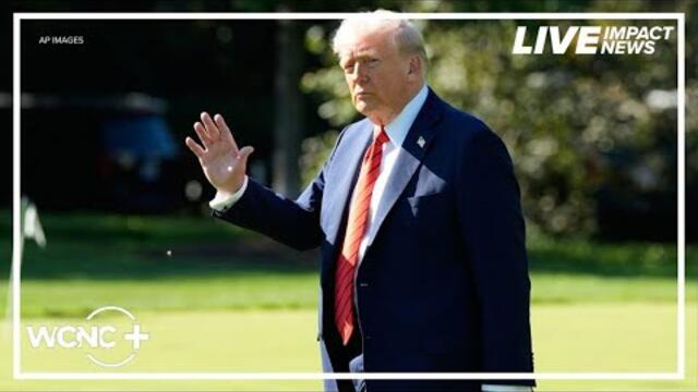 President Trump departs the White House for Walter Reed Medical Center