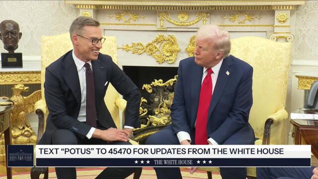 President Trump Participates in a Bilateral Meeting with the President of the Republic of Finland