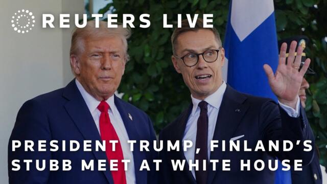 LIVE: President Trump, Finland's Stubb meet at the White House