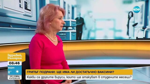 Проф. Ива Христова: Грипът вече е тук, ваксините пристигат поетапно, COVID също се завръща