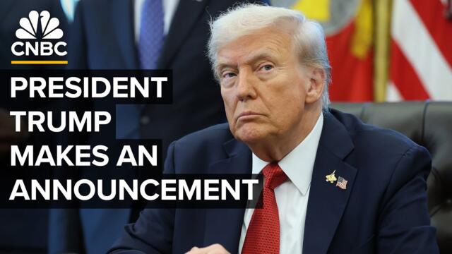 President Trump makes an announcement at the White House — 10/10/2025