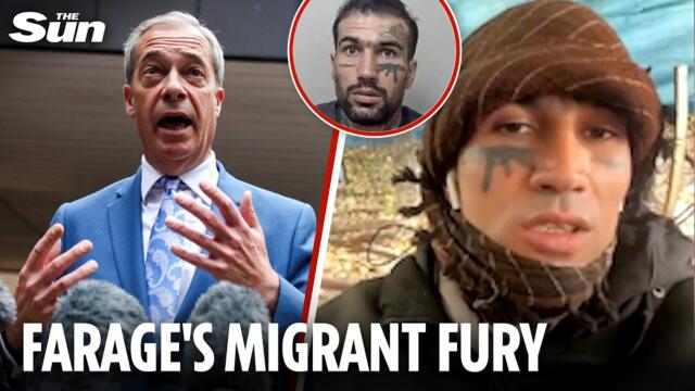 Farage's fury as death threat migrant 'will be back on street in MONTHS'
