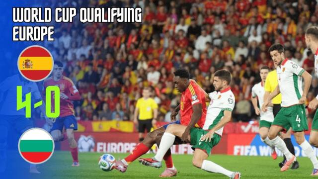Spain vs Bulgaria | 4-0 | Highlights | World Cup Qualifying 2025 | spain bulgaria