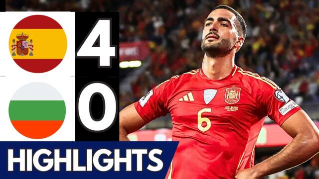 HIGHLIGHTS – Spain vs Bulgaria 3-0 | World Cup 2026 Qualifiers - Mikel Merino Goals - Pedri Show
