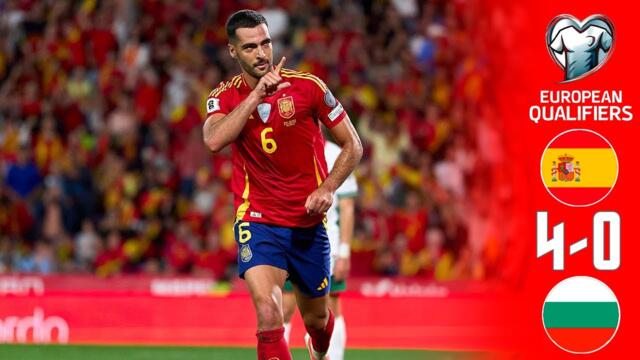 Spain vs Bulgaria 4-0 Highlights Goals | 2026 World Cup European Qualifiers