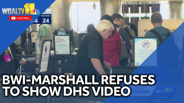 BWI-Marshall refusing to air DHS video blaming Democrats for shutdown