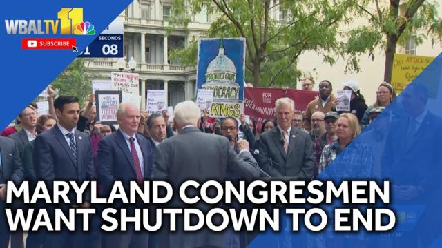 Maryland congressmen rally, call for end to shutdown