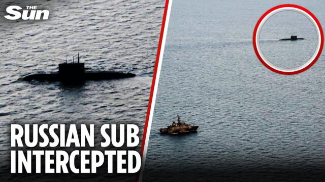 Sweden SCRAMBLES warships and fighter jets to track Russian submarine floating in Baltic Sea