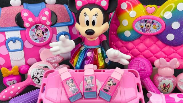 Minnie Mouse 2025🎀 Set Unboxing del maquillaje rosa de Minnie, colección de juguetes Disney