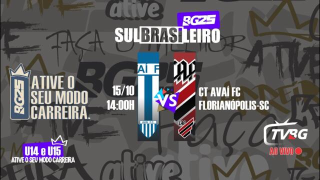 | AO VIVO | SULBRASILEIRO BG25 U14 E U15 | AVAÍ FC x ATHLETICO