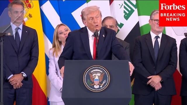 BREAKING NEWS: President Trump Delivers Remarks After Signing Historic Gaza Ceasefire Deal