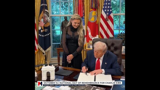 🇺🇸 President Trump Declares October 14 National Day of Remembrance for Charlie Kirk ❤️
