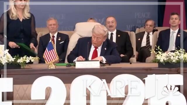 Trump signs peace deal, hostages released