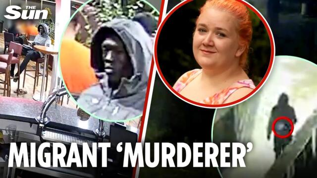 Chilling moment migrant stares ‘spookily’ at asylum hotel worker before ‘stalking & murdering her’