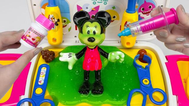 Minnie Mouse 2025🎀 Set Unboxing del maquillaje rosa de Minnie, colección de juguetes Disney