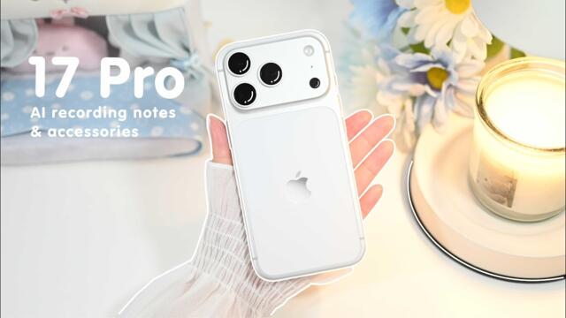 🩵 iPhone 17 Pro 1TB Silver Aesthetic Unboxing 🤍 How to Customize iOS 26 ✨ Camera Test