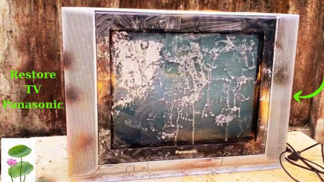 👉 Abandoned Old Color TV Restoration // Restore TV Panasonic Produced in 1991