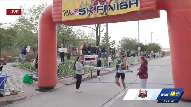 LIVE: Tori talks with the winner of the 5K race