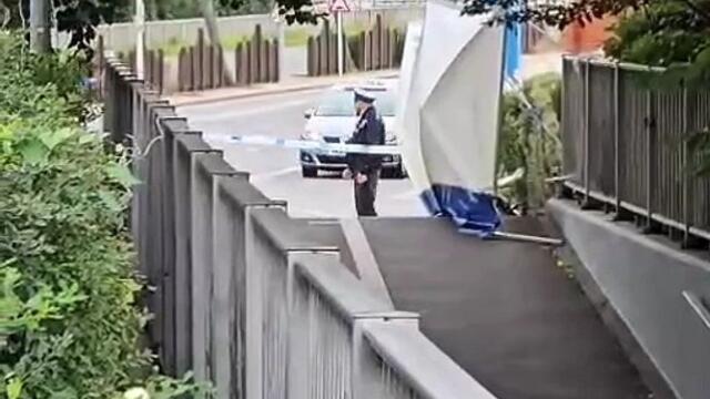 Police at scene after dead body discovered near M275