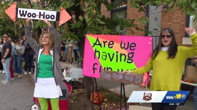 Thousands of runners greeted by crowds for Baltimore Running Festival